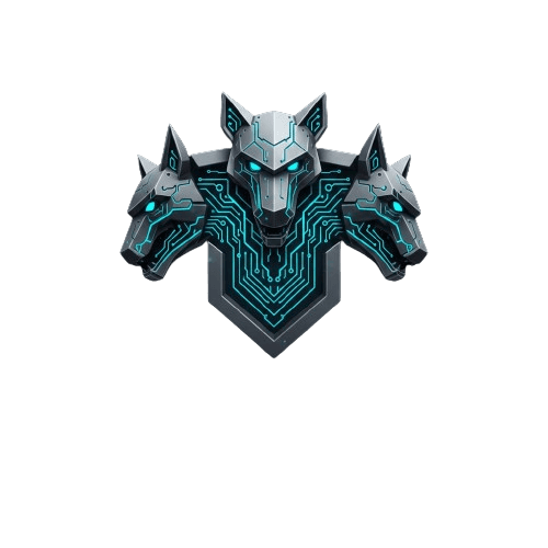 Cerberus three-headed cyber dog mark
